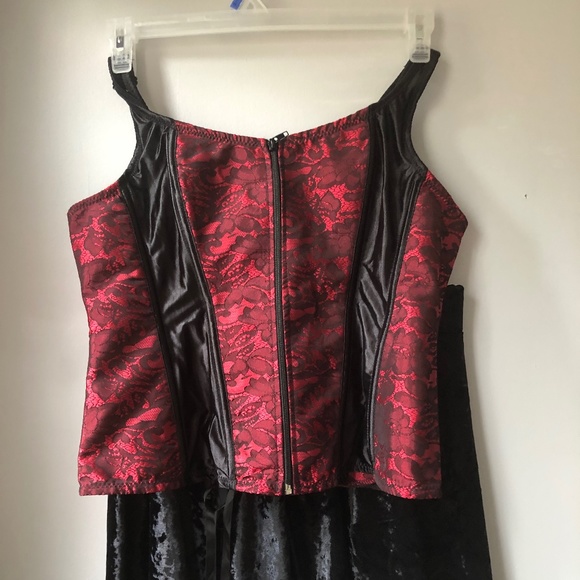 Corset and Velvet skirt set - Picture 1 of 11